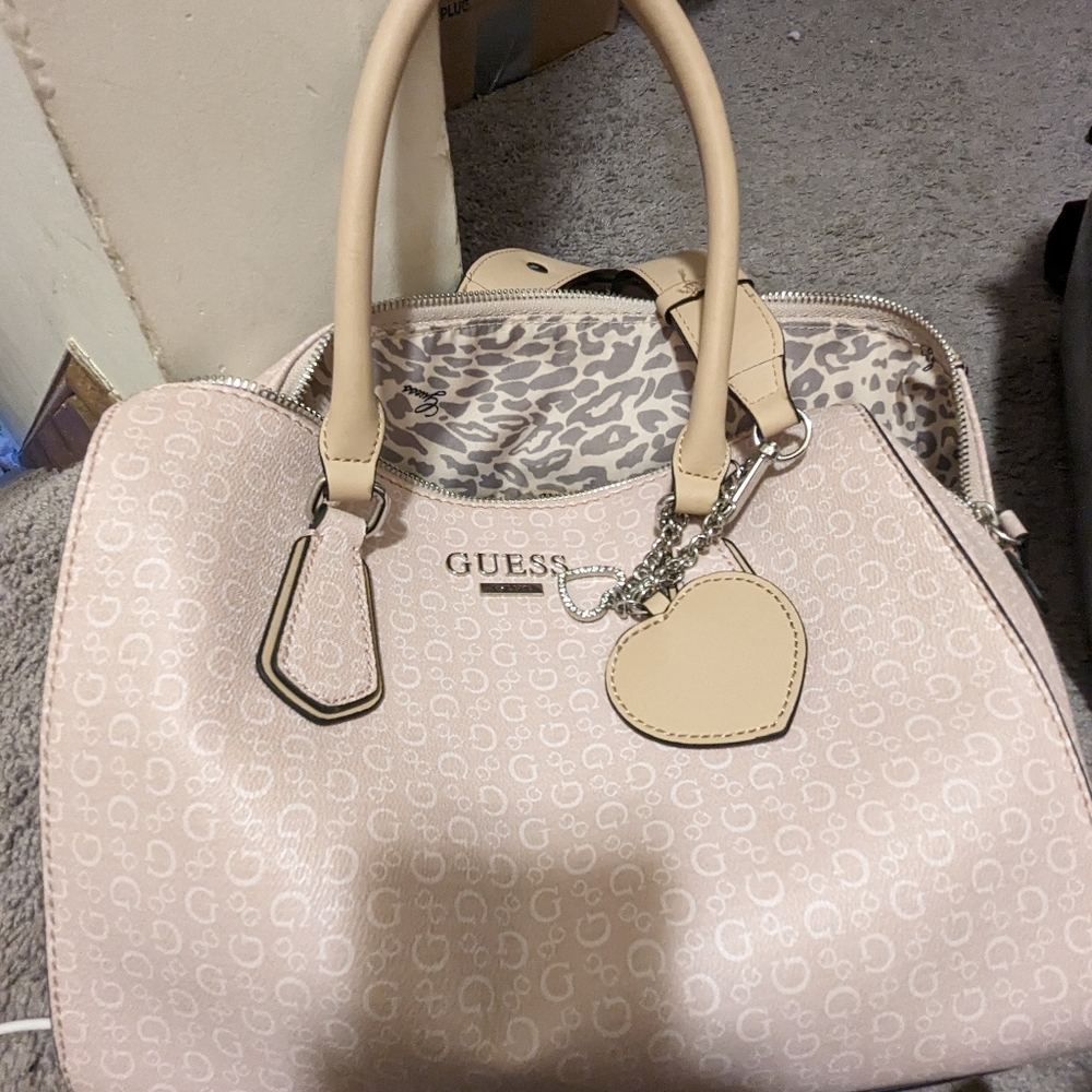 Guess brand blush colored purse